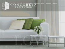 Tablet Screenshot of concordiaproperties.com